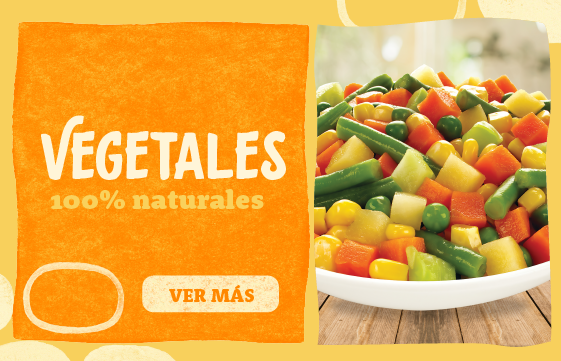 Vegetales naturales. Vegetales congelados 100% naturales. ver más